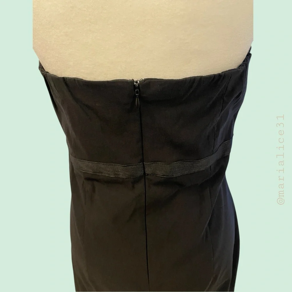 Express Stretch Strapless Dress. Black. Size 10. EUC. Measurements in pictures. - Picture 6 of 13